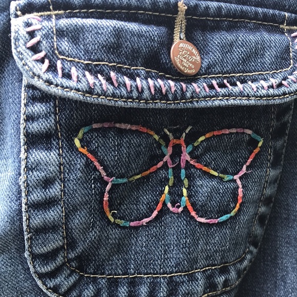 Gap Girls Bootcut embroidered butterfly jeans 🦋 - Picture 7 of 11